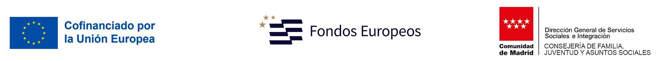 Logos Fondos Europeos y Consejer�a de Familia, Juventud y Asuntos Sociales